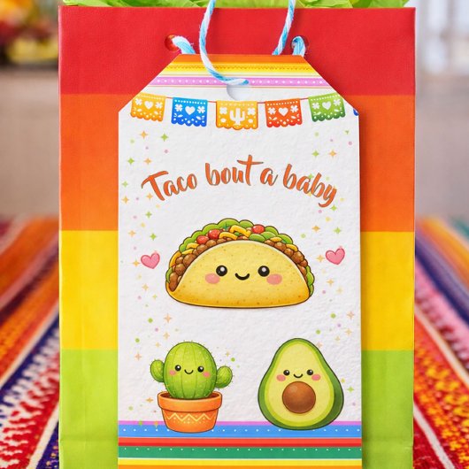 Taco über eine Babyparty Geschenkanhänger