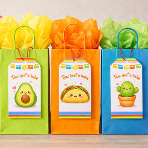 Taco über eine Babyparty-Kaktus Geschenkanhänger