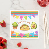 Taco über eine Babyparty Serviette (Beispiel)