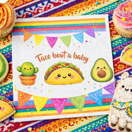 Taco über eine Babyparty Serviette