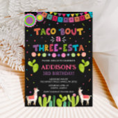 Taco 'über eine Drei-Esten-Geburtstagseinladung Einladung