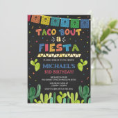 Taco über eine Fiesta-Einladung Einladung (Stehend Vorderseite)