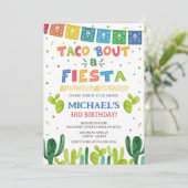 Taco über eine Fiesta-Einladung Einladung (Stehend Vorderseite)