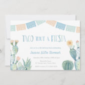 Taco über eine Fiesta - jede Altersjunge Geburtsta Einladung (Vorderseite)