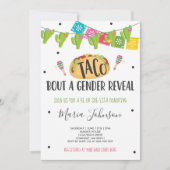 Taco "über eine Gender-Offenbarung Fiesta Er oder Einladung (Vorderseite)