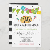 Taco "über eine Gender-Offenbarung Fiesta Er oder Einladung (Vorne/Hinten)