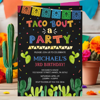 Taco über eine Party Einladung