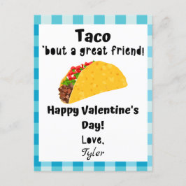 Taco "über eine Valentintagskarte eines großen Fre Feiertagspostkarte