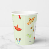 Taco über eine zukünftige mexikanische Graduierten Pappbecher (Rechts)