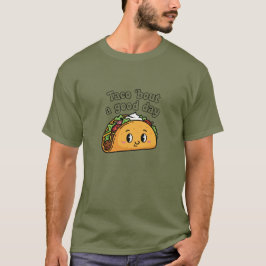 Taco 'über einen guten Tag Funny Food Puff T-Shirt