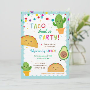 Taco über einen Party-Fest Geburtstag Einladung