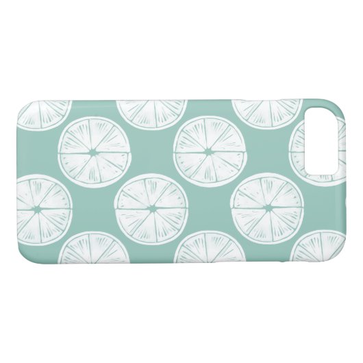 Taco über Liebe | Aquamarines Limones Muster Case-Mate iPhone Hülle (Rückseite (Horizontal))
