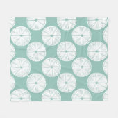 Taco über Liebe | Aquamarines Limones Muster Fleecedecke (Vorderseite (Horizontal))