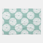 Taco über Liebe | Aquamarines Limones Muster Geschirrtuch (Horizontal)