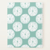 Taco über Liebe | Aquamarines Limones Muster Planer (Rückseite)