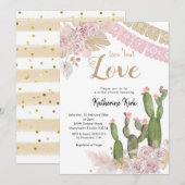 Taco über Liebe Brautdusche Einladung (Vorne/Hinten)