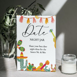 Taco über Liebe Brautparty Eheschließung Zeichen Sockelschild