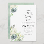 Taco über Liebe COUPLES SHOWER Einladung (Vorne/Hinten)