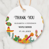 Taco über Liebe Dusche danke Geschenkanhänger (Vorderseite)