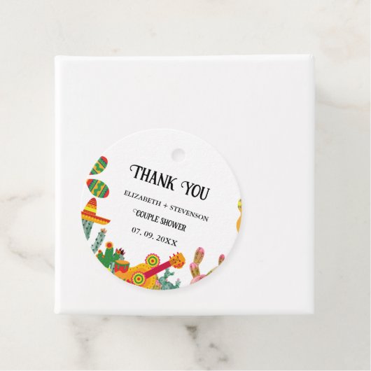 Taco über Liebe Dusche danke Geschenkanhänger (Beispiel)