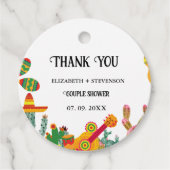 Taco über Liebe Dusche danke Geschenkanhänger (Vorderseite)