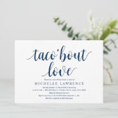 Taco über Liebe, Einladung zur modernen Brautdusch (Stehend Vorderseite)