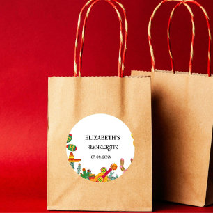 Taco über Liebe finale Fiesta Bachelorette Wochene Runder Aufkleber