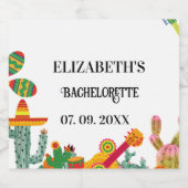 Taco über Liebe finale Fiesta Bachelorette Wochene Schaumweinetikett (Einzelnes Label)