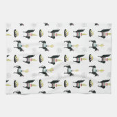 Taco über Liebe Geschirrtuch (Horizontal)