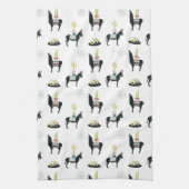 Taco über Liebe Geschirrtuch (Vertikal)