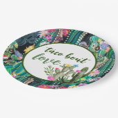 Taco über Liebe I Plate Pappteller (Schrägansicht)