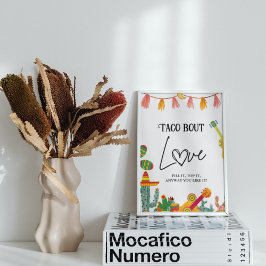 Taco über Liebe Kakteen Taco Bar Sign Poster