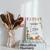 Taco über Liebe Kakteen Taco Bar Sign Poster