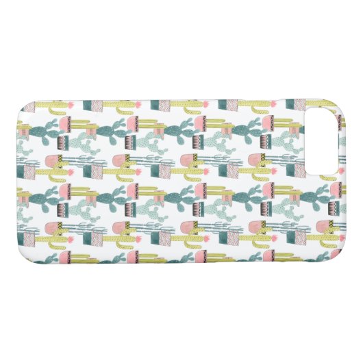 Taco über Liebe | Kaktus Muster Case-Mate iPhone Hülle (Rückseite (Horizontal))