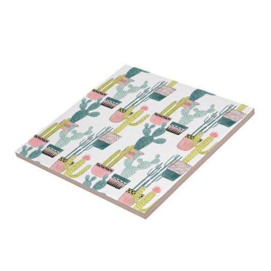 Taco über Liebe | Kaktus Muster Fliese (Seite)