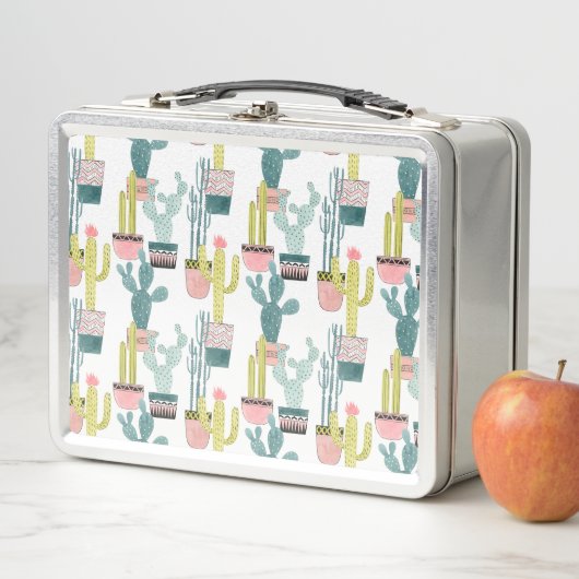 Taco über Liebe | Kaktus Muster Metall Brotdose (Beispiel)