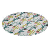 Taco über Liebe | Kaktus Muster Schneidebrett (Ecke)