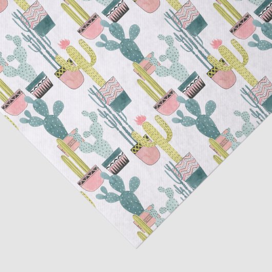 Taco über Liebe | Kaktus Muster Seidenpapier (Ausschnitt)