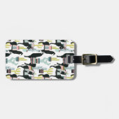 Taco über Liebe | Lama- und Donkey-Muster Gepäckanhänger (Vorderseite horizontal)