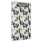 Taco über Liebe | Lama- und Donkey-Muster Klemmbrett (Rechts)