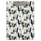 Taco über Liebe | Lama- und Donkey-Muster Klemmbrett (Vorderseite)