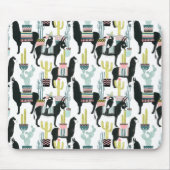 Taco über Liebe | Lama- und Donkey-Muster Mousepad (Vorne)