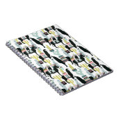 Taco über Liebe | Lama- und Donkey-Muster Notizblock (Rechte Seite)