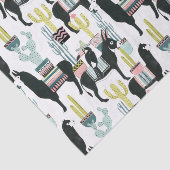 Taco über Liebe | Lama- und Donkey-Muster Seidenpapier (Ausschnitt)