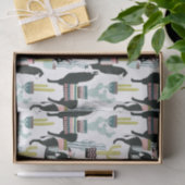 Taco über Liebe | Lama- und Donkey-Muster Seidenpapier (Geschenk)