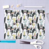 Taco über Liebe | Lama- und Donkey-Muster Seidenpapier (Handwerk)