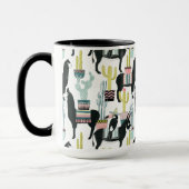 Taco über Liebe | Lama- und Donkey-Muster Tasse (Links)