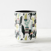 Taco über Liebe | Lama- und Donkey-Muster Tasse (Zentrum)