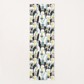 Taco über Liebe | Lama- und Donkey-Muster Yogamatte (Vorderseite)