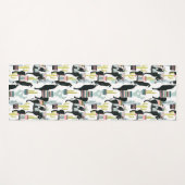 Taco über Liebe | Lama- und Donkey-Muster Yogamatte (Vorderseite (Horizontal))